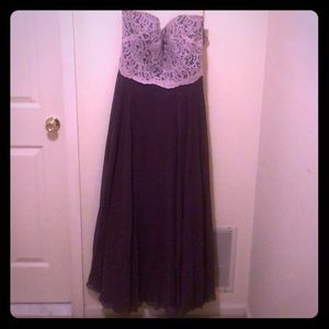 Purple Dessy Group Bridesmaid Dress Size 16